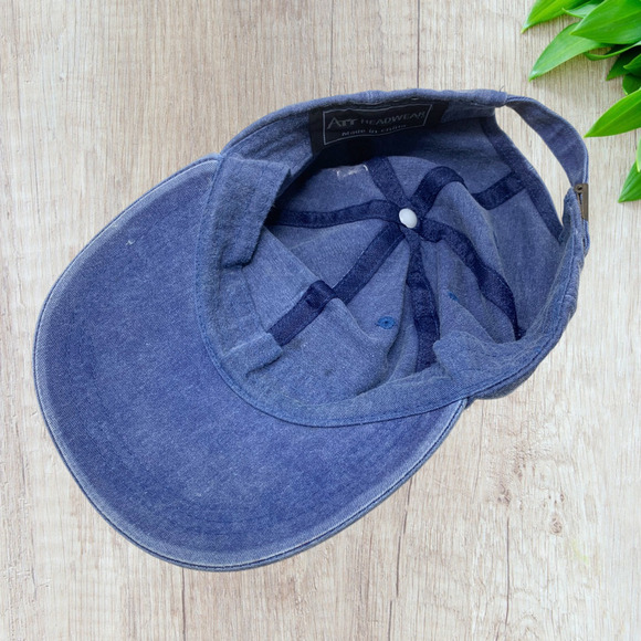 Vintage Denim Washington DC US Capitol Strapback Dad Hat Embroidered Patch ATT - Picture 5 of 6